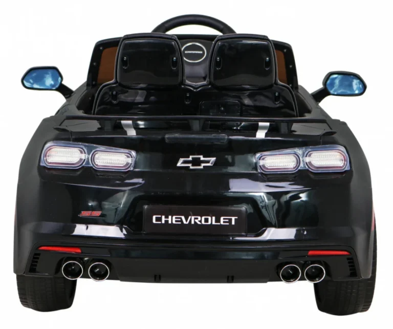 Chevrolet Camaro 2ss Na Baterije Crni + Daljinski Upravljač + Eva Kotači + Spori Start + Svjetlosni Zvukovi, Crna 7