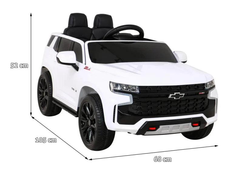 Chevrolet Tahoe Električni Automobil Za Djecu Bijeli + Daljinski Upravljač + Eva + Mp3, Bijela 2