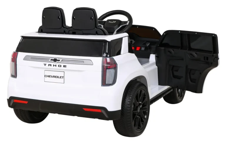 Chevrolet Tahoe Električni Automobil Za Djecu Bijeli + Daljinski Upravljač + Eva + Mp3, Bijela 9