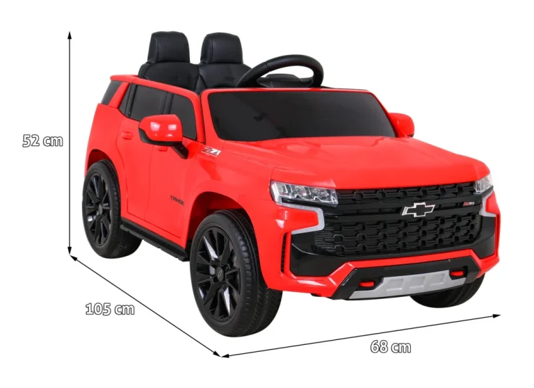 Chevrolet Tahoe Električni Automobil Za Djecu Crveni + Daljinski Upravljač + Eva + Mp3, Crvena 2