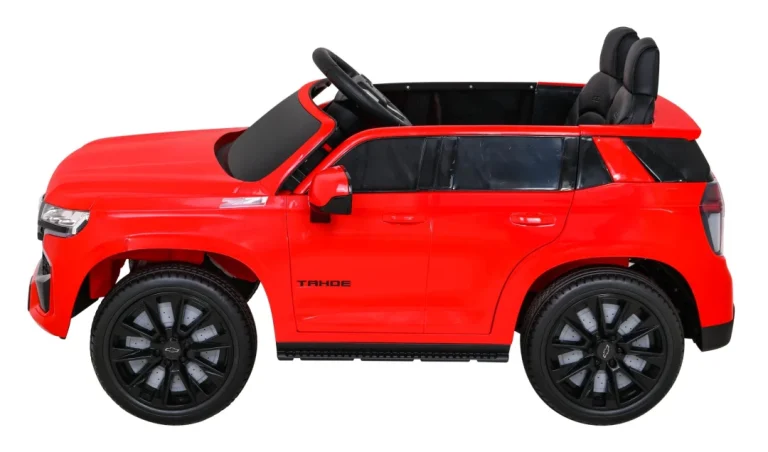 Chevrolet Tahoe Električni Automobil Za Djecu Crveni + Daljinski Upravljač + Eva + Mp3, Crvena 4