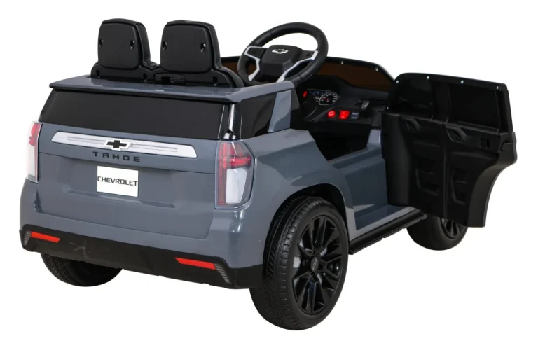 Chevrolet Tahoe Električni Automobil Za Djecu Sivi + Daljinski Upravljač + Eva + Mp3 Radio + Led, Crna 9