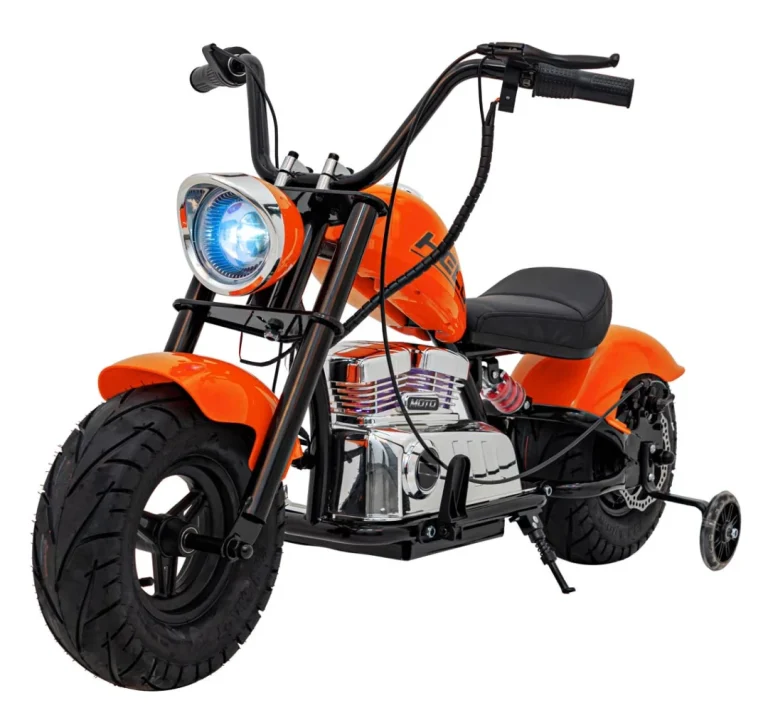 Chopper Warrior Narančasti Motocikl Motor Na Akumulator 1