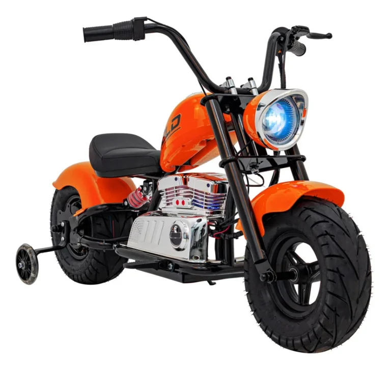 Chopper Warrior Narančasti Motocikl Motor Na Akumulator 5