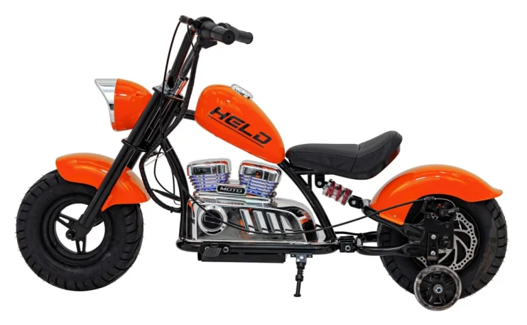 Chopper Warrior Narančasti Motocikl Motor Na Akumulator 6