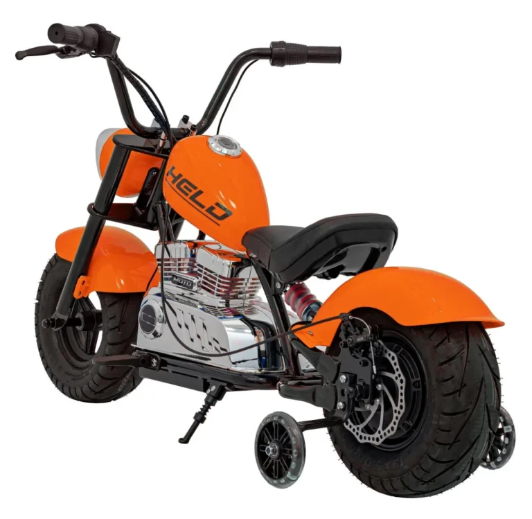 Chopper Warrior Narančasti Motocikl Motor Na Akumulator 7