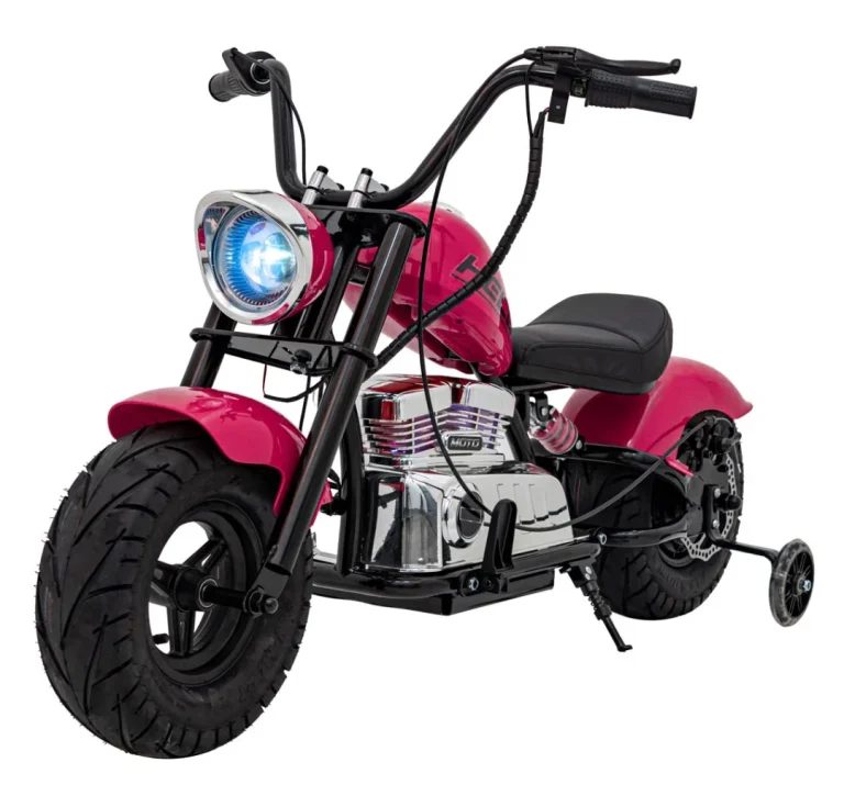 Chopper Warrior Ružičasto Motociklističko Vozilo Motor Na Akumulator 1