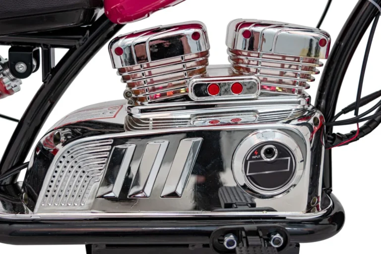 Chopper Warrior Ružičasto Motociklističko Vozilo Motor Na Akumulator 19