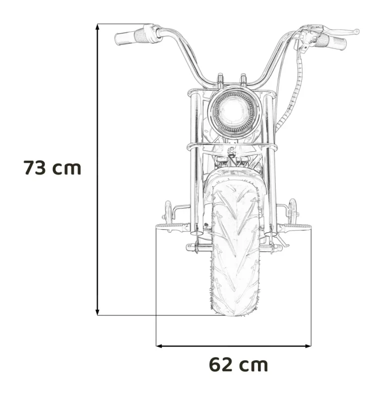 Chopper Warrior Ružičasto Motociklističko Vozilo Motor Na Akumulator 2