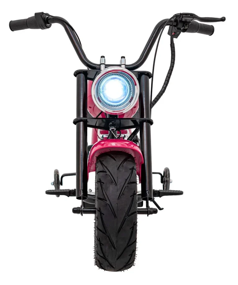 Chopper Warrior Ružičasto Motociklističko Vozilo Motor Na Akumulator 4