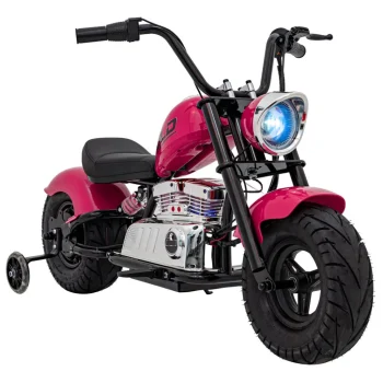 Chopper Warrior Ružičasto Motociklističko Vozilo Motor Na Akumulator 5