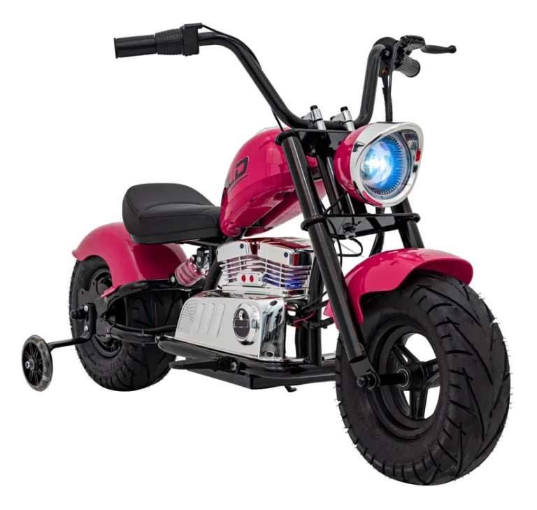 Chopper Warrior Ružičasto Motociklističko Vozilo Motor Na Akumulator 5