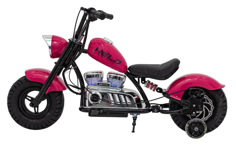 Chopper Warrior Ružičasto Motociklističko Vozilo Motor Na Akumulator 6