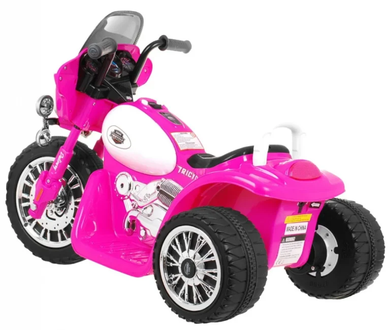 Chopper Motocikl Na Akumulator, Ružičasti Motor Na Akumulator 4