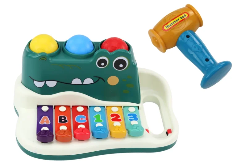 Činele Klavir Krokodil Orgulje Čekić Kuglice Obrazovni Instrument 3