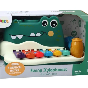 Činele Klavir Krokodil Orgulje Čekić Kuglice Obrazovni Instrument 4