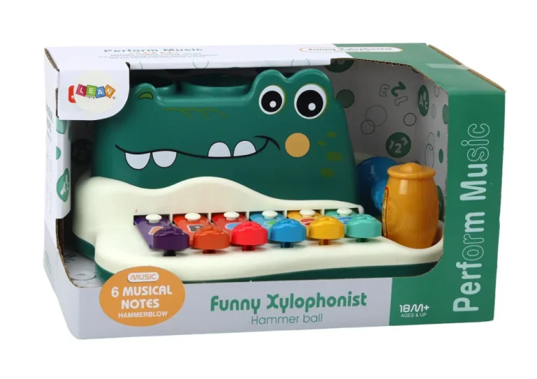 Činele Klavir Krokodil Orgulje Čekić Kuglice Obrazovni Instrument 4