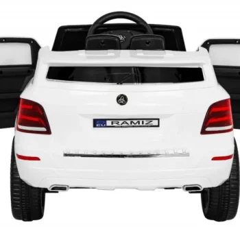 City Rider Autić Za Djecu Bijeli + Daljinski Upravljač + Podešavanje Volana + Spori Start + Mp3 Usb + Led, Bijela 6