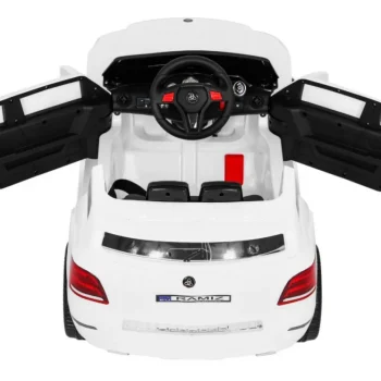 City Rider Autić Za Djecu Bijeli + Daljinski Upravljač + Podešavanje Volana + Spori Start + Mp3 Usb + Led, Bijela 7