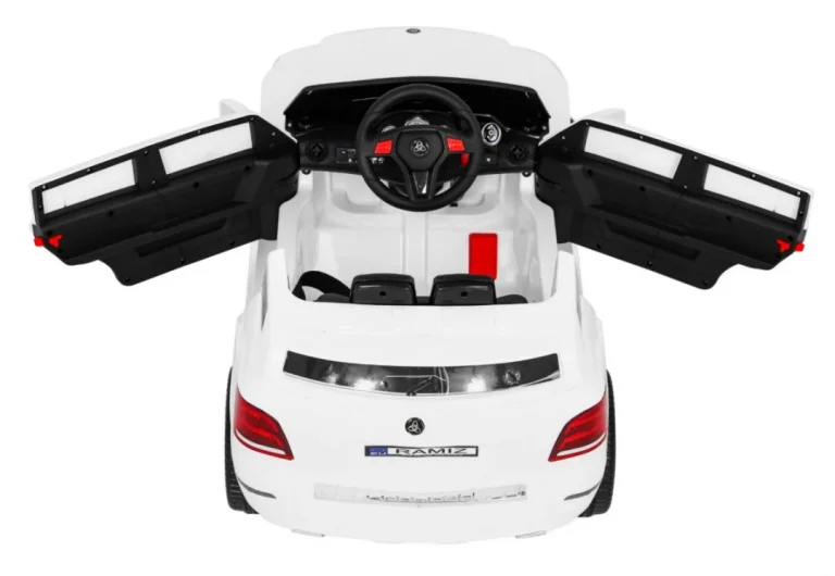 City Rider Autić Za Djecu Bijeli + Daljinski Upravljač + Podešavanje Volana + Spori Start + Mp3 Usb + Led, Bijela 7