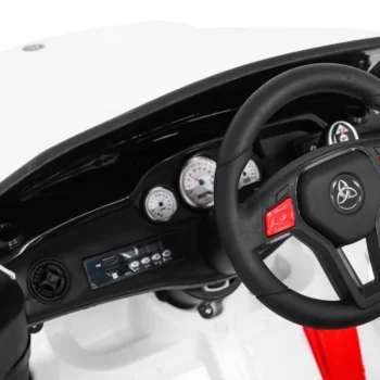 City Rider Autić Za Djecu Bijeli + Daljinski Upravljač + Podešavanje Volana + Spori Start + Mp3 Usb + Led, Bijela 8