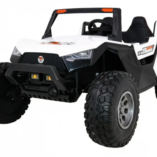 Clash Buggy Na Baterije Za 2 Djece Bijela + Daljinski Upravljač + 4x4 Pogon + Podešavanje Sjedala + 1