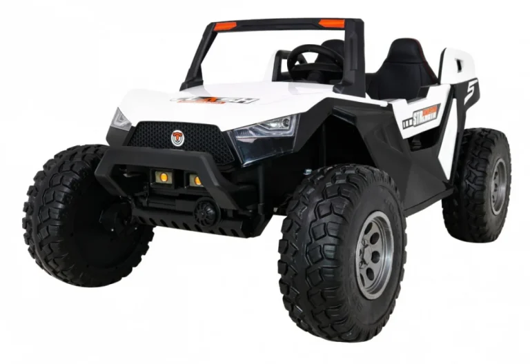 Clash Buggy Na Baterije Za 2 Djece Bijela + Daljinski Upravljač + 4x4 Pogon + Podešavanje Sjedala + 1
