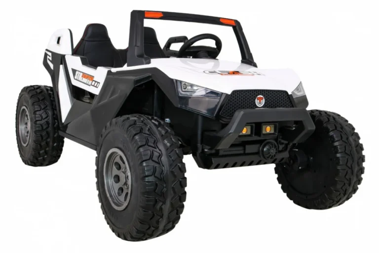 Clash Buggy Na Baterije Za 2 Djece Bijela + Daljinski Upravljač + 4x4 Pogon + Podešavanje Sjedala + 10