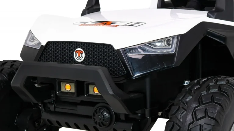 Clash Buggy Na Baterije Za 2 Djece Bijela + Daljinski Upravljač + 4x4 Pogon + Podešavanje Sjedala + 11