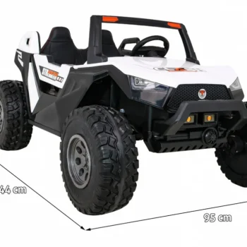 Clash Buggy Na Baterije Za 2 Djece Bijela + Daljinski Upravljač + 4x4 Pogon + Podešavanje Sjedala + 2
