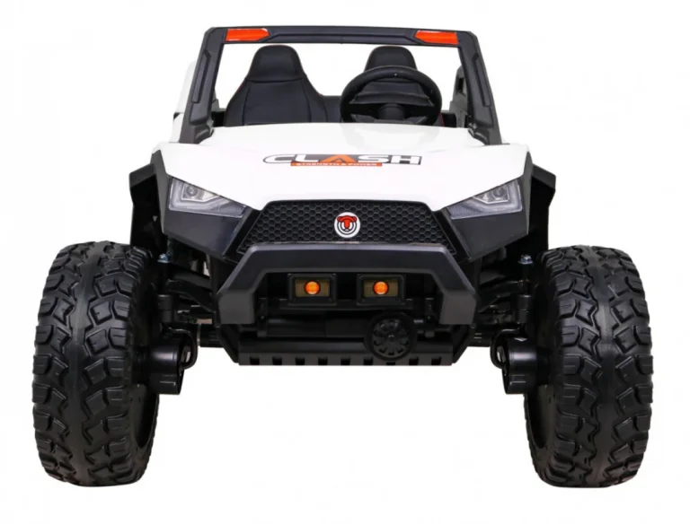 Clash Buggy Na Baterije Za 2 Djece Bijela + Daljinski Upravljač + 4x4 Pogon + Podešavanje Sjedala + 3
