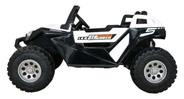 Clash Buggy Na Baterije Za 2 Djece Bijela + Daljinski Upravljač + 4x4 Pogon + Podešavanje Sjedala + 4