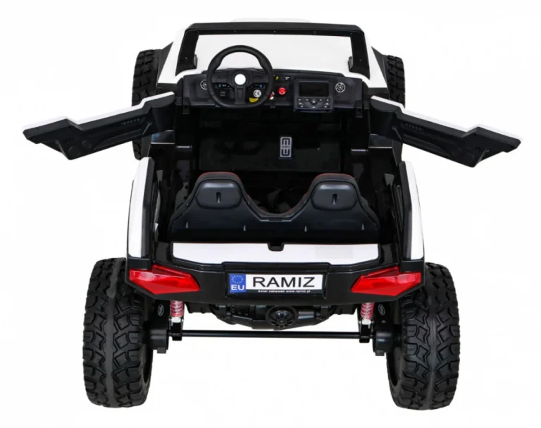 Clash Buggy Na Baterije Za 2 Djece Bijela + Daljinski Upravljač + 4x4 Pogon + Podešavanje Sjedala + 7