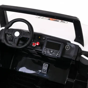 Clash Buggy Na Baterije Za 2 Djece Bijela + Daljinski Upravljač + 4x4 Pogon + Podešavanje Sjedala + 8