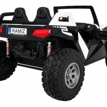 Clash Buggy Na Baterije Za 2 Djece Bijela + Daljinski Upravljač + 4x4 Pogon + Podešavanje Sjedala + 9