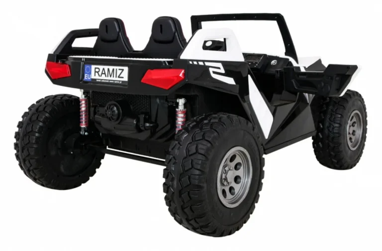 Clash Buggy Na Baterije Za 2 Djece Bijela + Daljinski Upravljač + 4x4 Pogon + Podešavanje Sjedala + 9