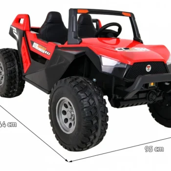 Clash Buggy Na Baterije Za 2 Djece Crveni + Daljinski Upravljač + 4x4 Pogon + Podešavanje, Crvena 2