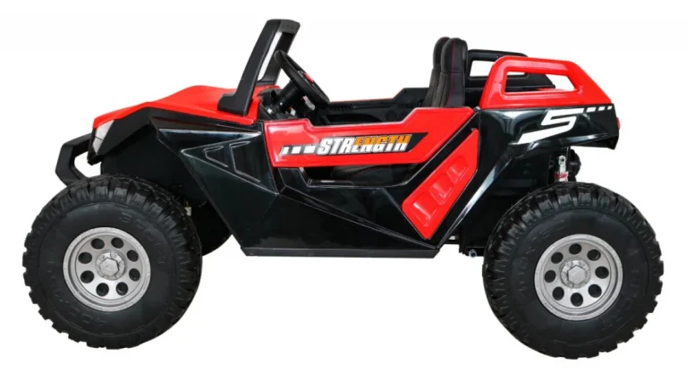 Clash Buggy Na Baterije Za 2 Djece Crveni + Daljinski Upravljač + 4x4 Pogon + Podešavanje, Crvena 4