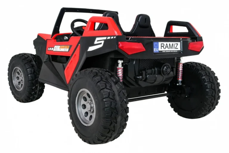 Clash Buggy Na Baterije Za 2 Djece Crveni + Daljinski Upravljač + 4x4 Pogon + Podešavanje, Crvena 5