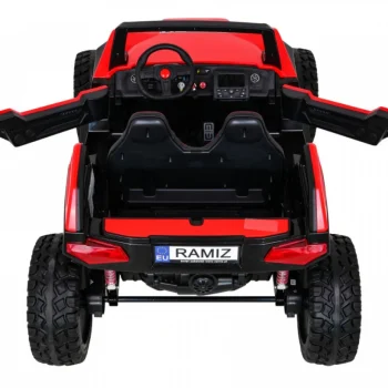 Clash Buggy Na Baterije Za 2 Djece Crveni + Daljinski Upravljač + 4x4 Pogon + Podešavanje, Crvena 7
