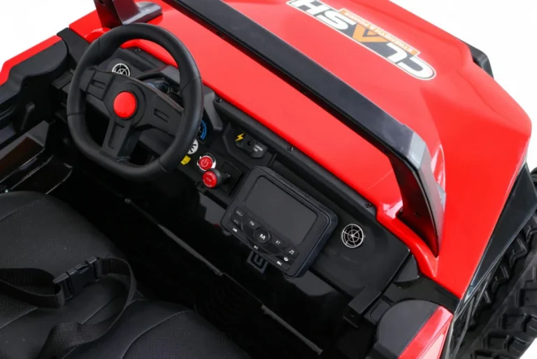Clash Buggy Na Baterije Za 2 Djece Crveni + Daljinski Upravljač + 4x4 Pogon + Podešavanje, Crvena 8