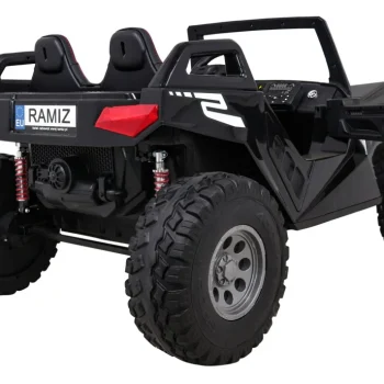 Clash Kolica S Baterijom Za 2 Djece Crna + Daljinski Upravljač + 4x4 Pogon + Podešavanje Sjedala + 8
