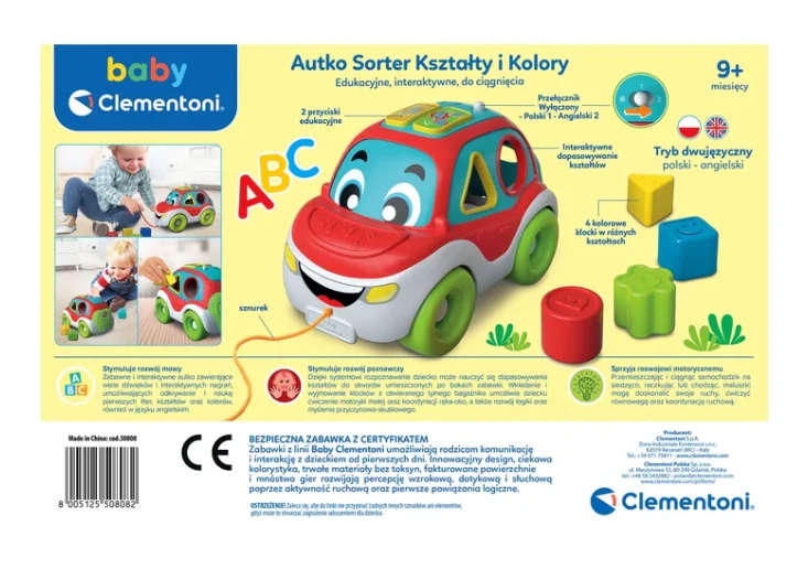 Clementoni Auto Za Sortiranje Oblika I Boja (pl/en) 50808 5