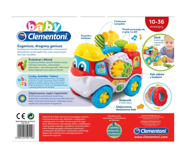 Clementoni Interaktivni Kamion Eugenij S Alatom (pl) 50110 4
