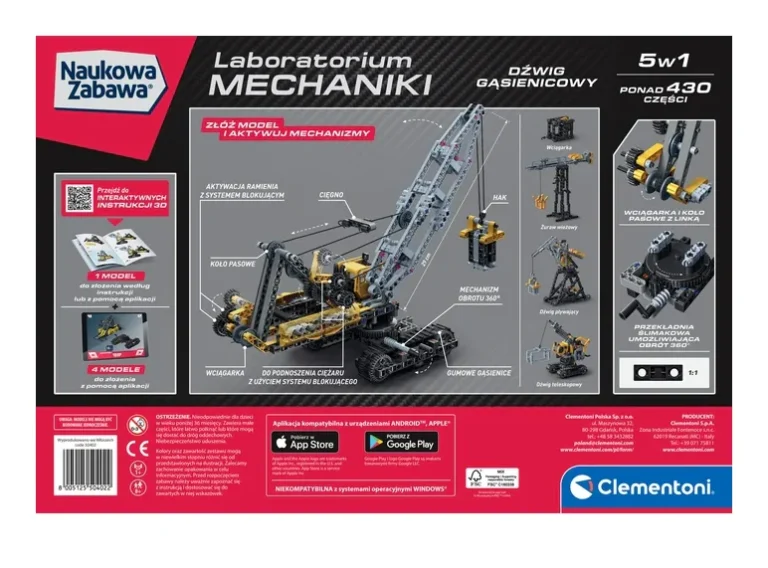 Clementoni Mehanički Laboratorij Gusjenična Dizalica 50402 5