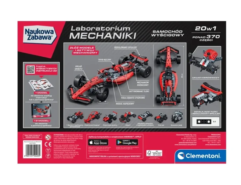 Clementoni Mehanički Laboratorij Trkaći Auto (pl) 50403 5