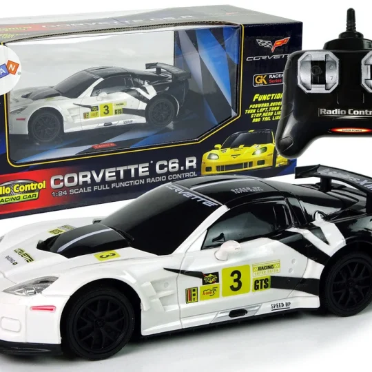 Corvette C6.r Automobil Na Daljinsko Upravljanje, 1:24, Bijeli 1