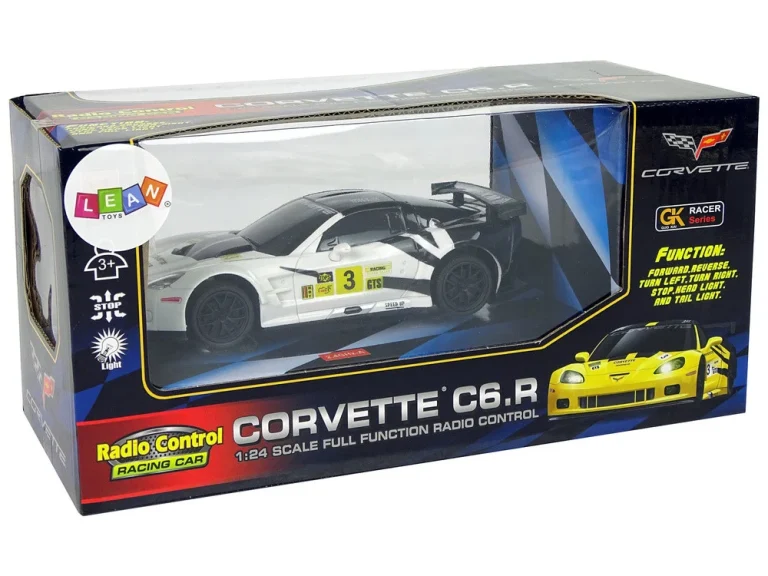Corvette C6.r Automobil Na Daljinsko Upravljanje, 1:24, Bijeli 6