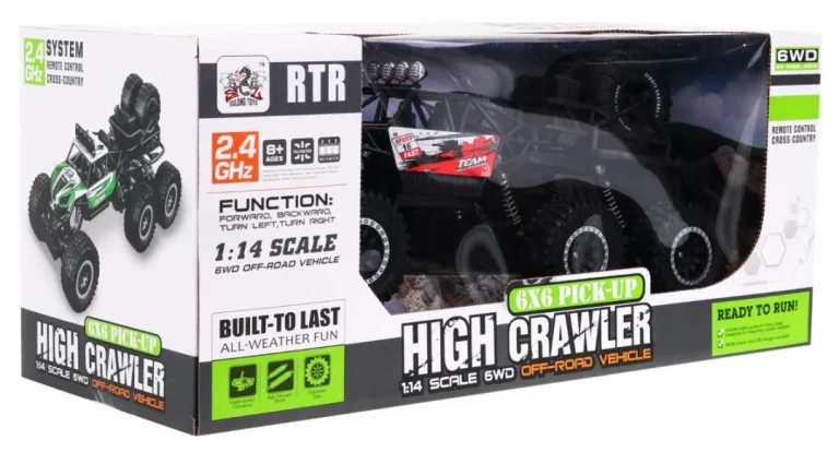 Crawler High Za Djecu 8+ Model Na Daljinsko Upravljanje 1:14 6x6 Pogon + Rezervni Kotači 8