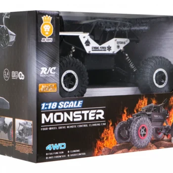 Crawler Monster Za Djecu 6, Model Na Daljinsko Upravljanje, Srebrni, 1:18, Ekstremna Vožnja 8